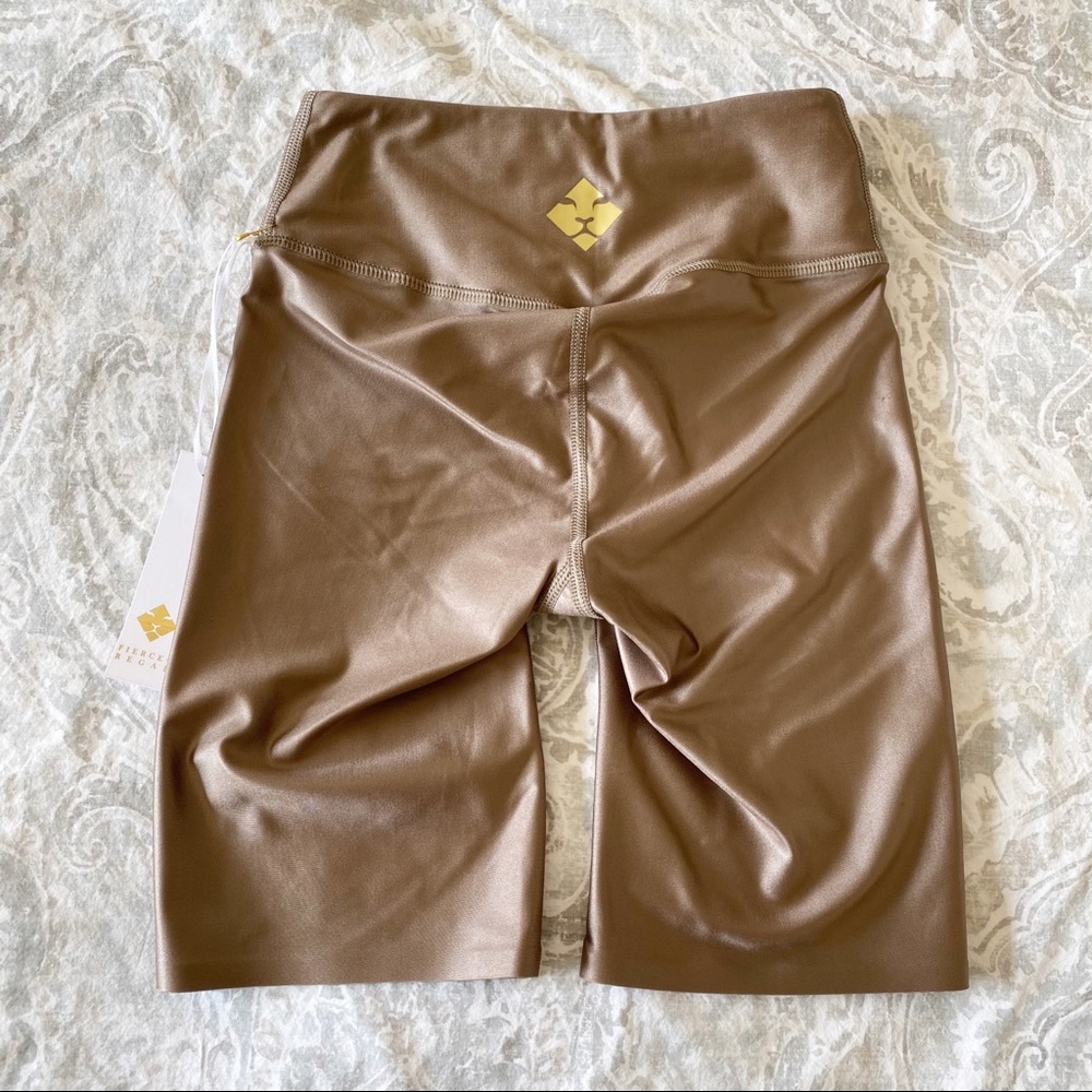 FIERCE + REGAL The Biker Short Tan XXS NWT - Picture 8 of 8